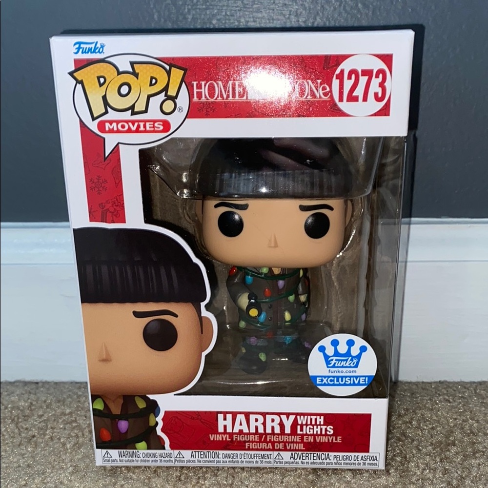 Funko POP! Movies #1273 Home Alone Harry w/ Lights Vinyl Figure + POP Protector
